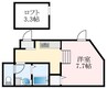 あんしん+日置荘西町08-1065 1Rの間取り