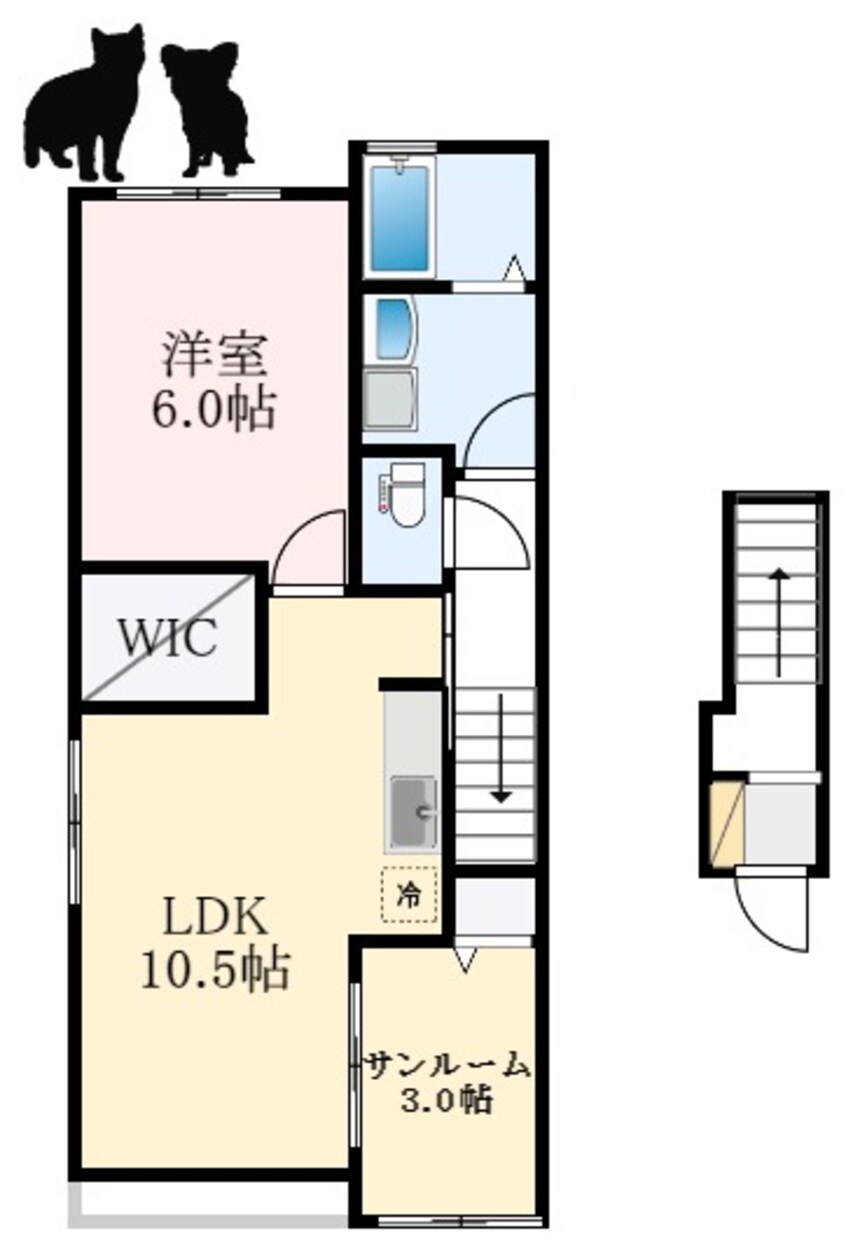 間取図 南海高野線/萩原天神駅 徒歩26分 2階 1年未満