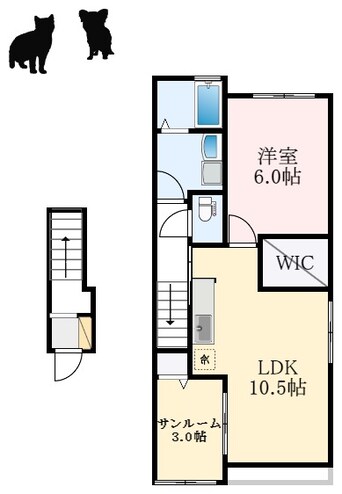 間取図 南海高野線/萩原天神駅 徒歩26分 2階 1年未満