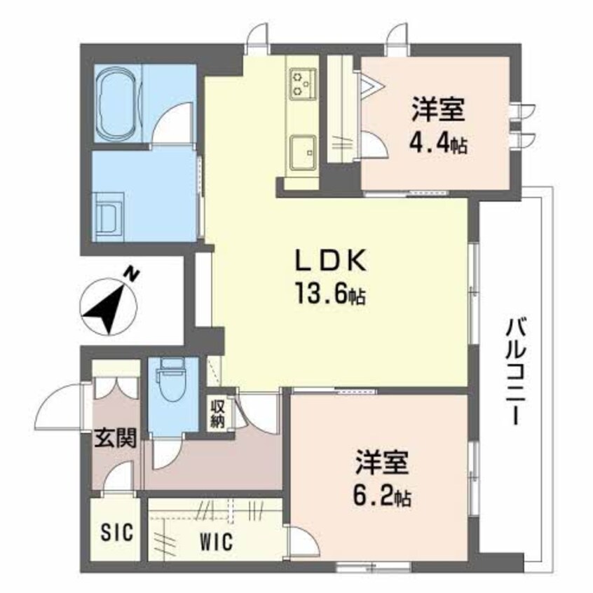 間取図 南海高野線/白鷺駅 徒歩4分 2階 1年未満