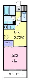 タイニーハイム 1DKの間取り