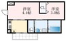 南海高野線/初芝駅 徒歩5分 1階 築8年 2Kの間取り