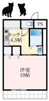 泉北高速鉄道/深井駅 徒歩15分 5階 築26年 1DKの間取り