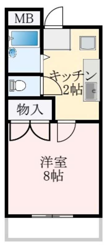 間取図 南海高野線/北野田駅 徒歩23分 2階 築29年