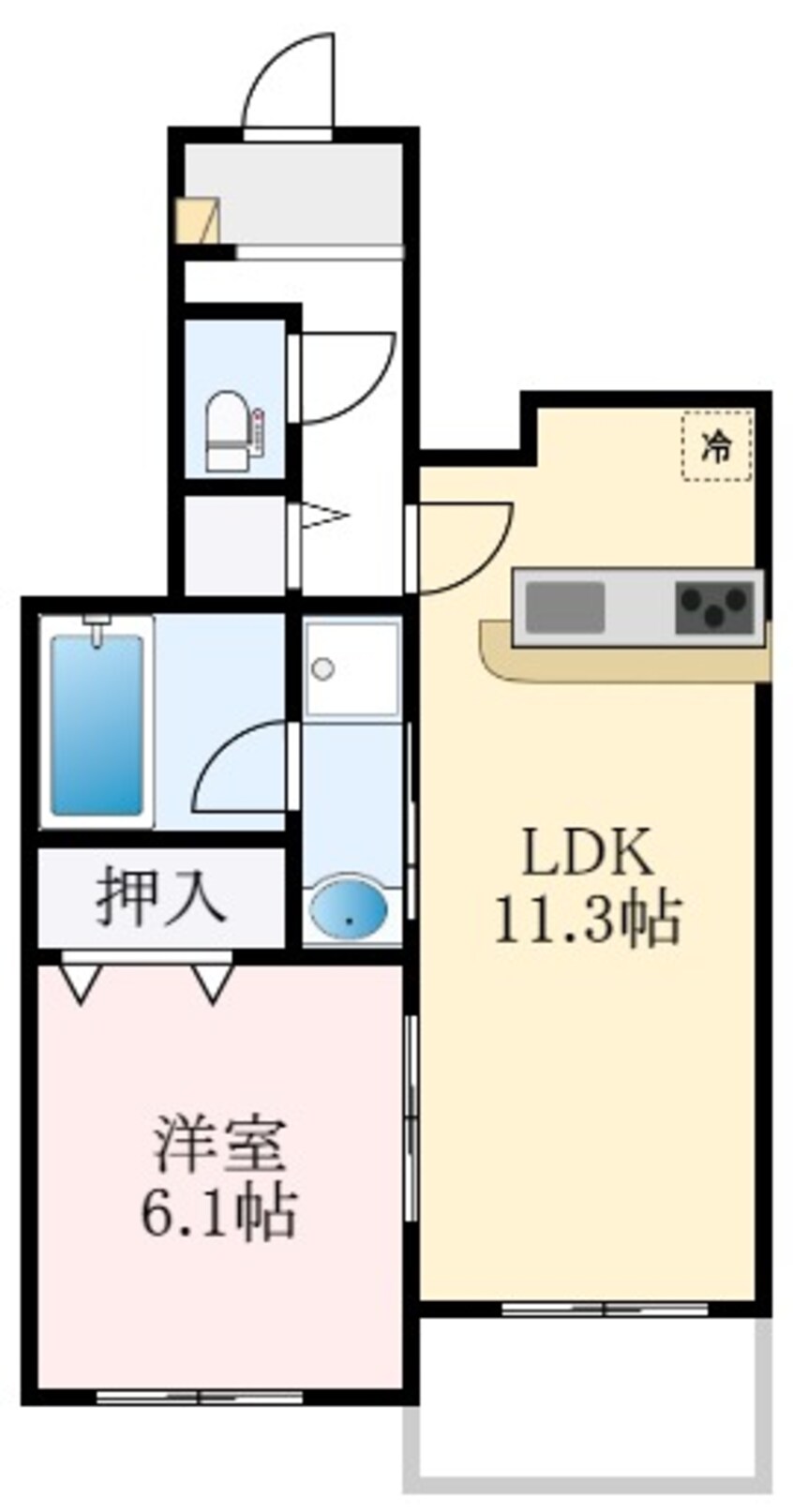 間取図 泉北高速鉄道/泉ケ丘駅 徒歩15分 1階 1年未満