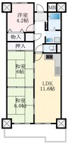 エスト堺グランディール 3LDKの間取り