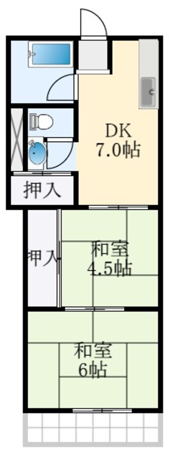 間取図 鈴の宮ハイツB