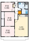 グランメール 3LDKの間取り