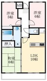 サンコート千代田 3LDKの間取り