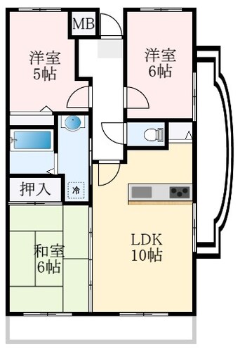 間取図 サンコート千代田