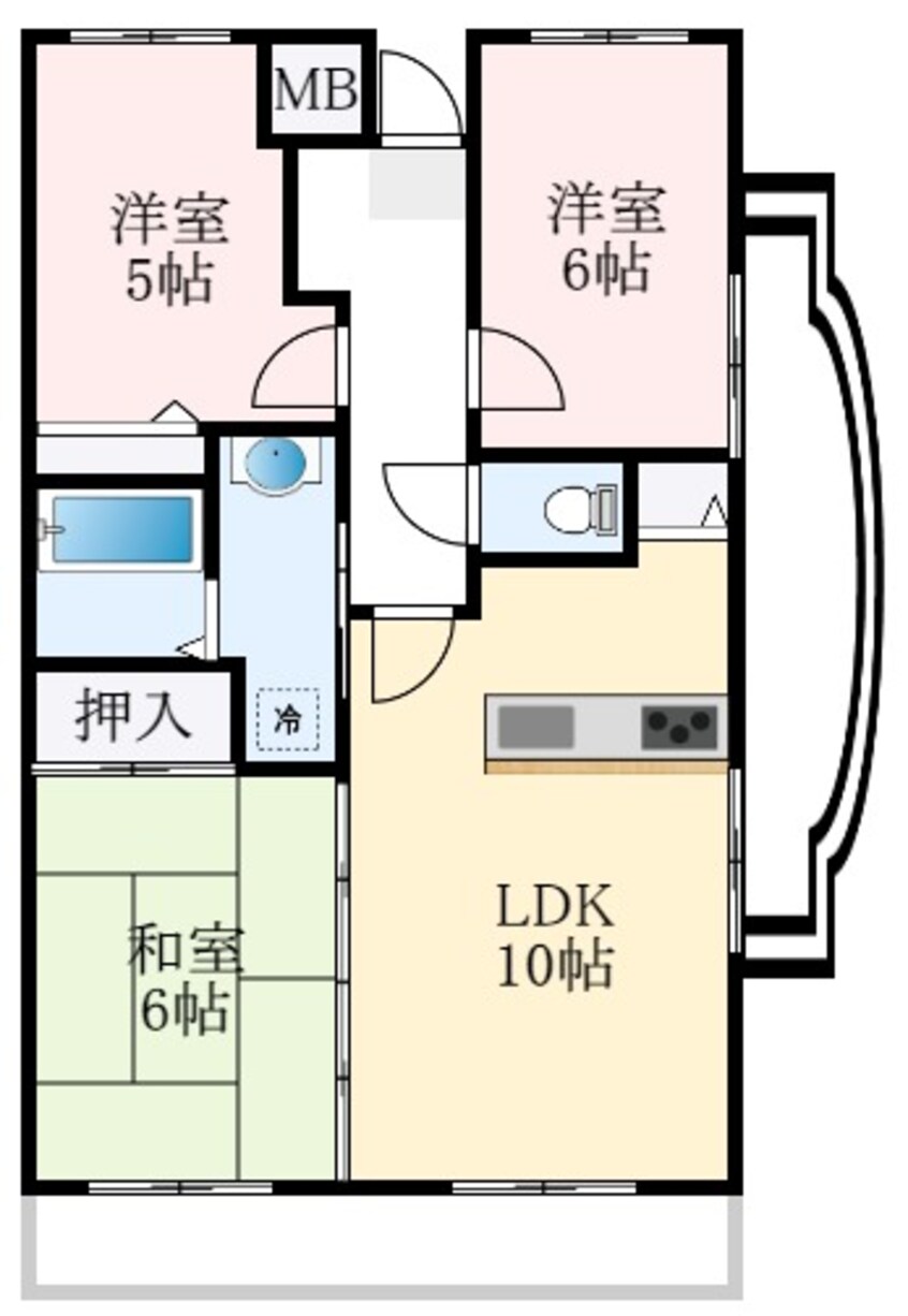 間取図 サンコート千代田