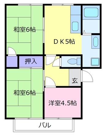 間取図 ドミール上田