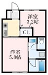 泉北高速鉄道/和泉中央駅 徒歩19分 2階 築6年 1SKの間取り