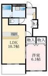 南海高野線/北野田駅 徒歩23分 1階 築17年 1LDKの間取り