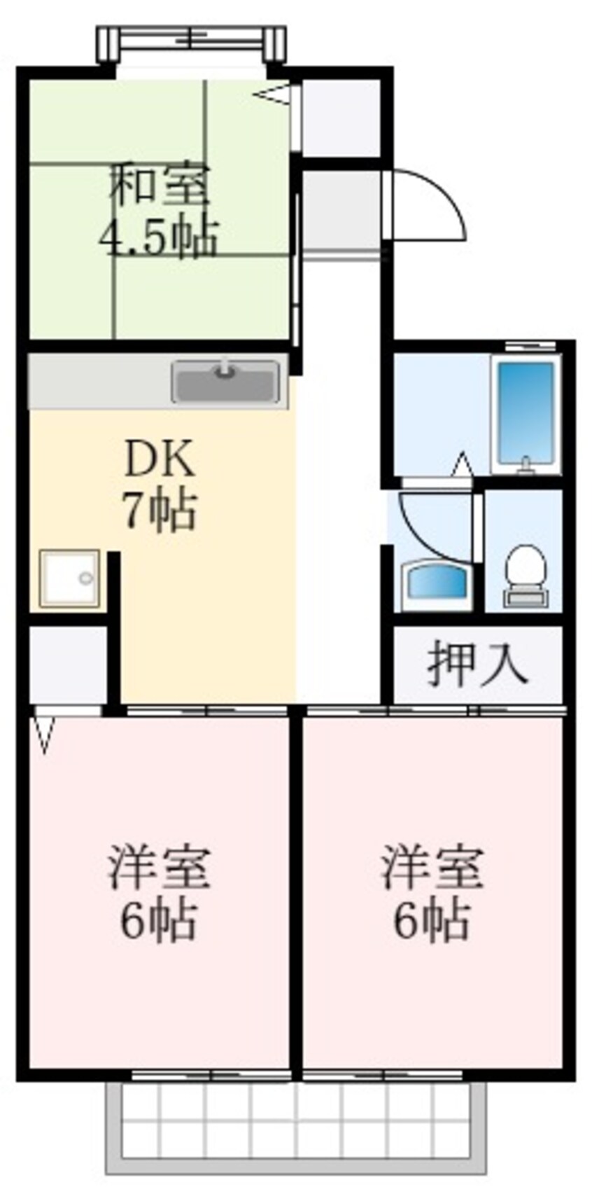 間取図 セジュール土師