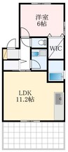 リビングタウン狭山池公園E棟 1LDKの間取り