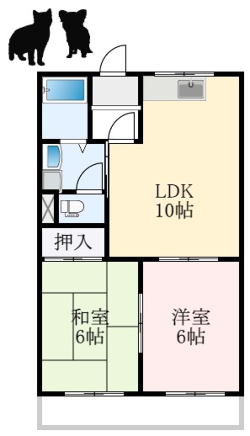 間取図 グリーンベルノモリ