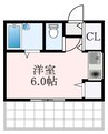 南海高野線/初芝駅 徒歩3分 3階 築28年 1Rの間取り