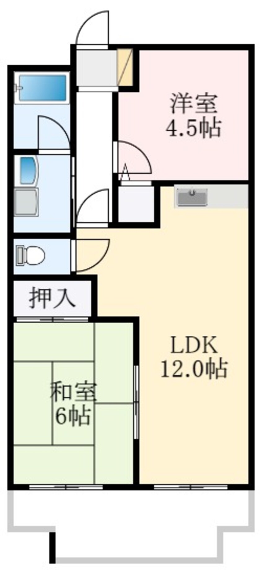 間取図 エクセランス福田