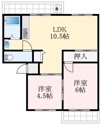 間取図 狭山遊園ハイツ1号棟