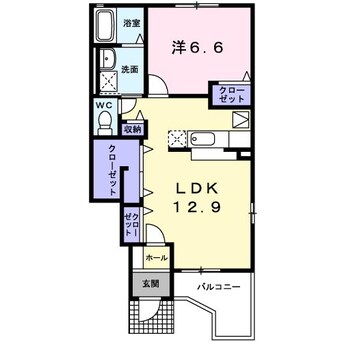 間取図 トゥーザ・ムーン B