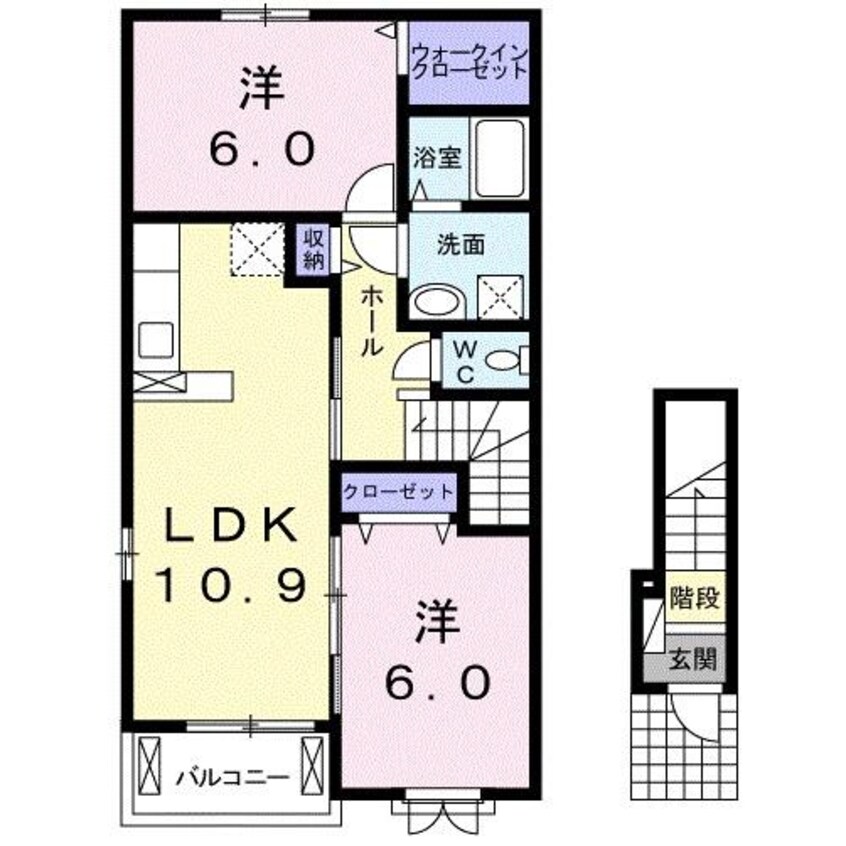 間取図 プリムローズ Ⅳ