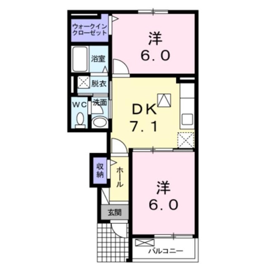 間取図 サニーガーデンC