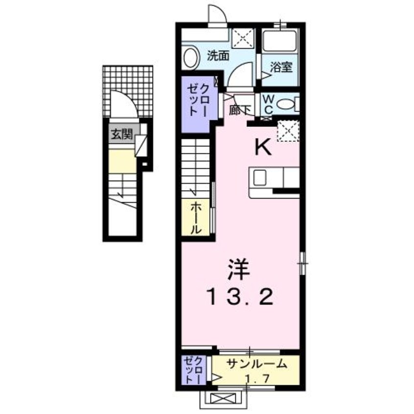 間取図 サニーガーデンⅡ