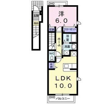 間取図 プロムナード唐津B