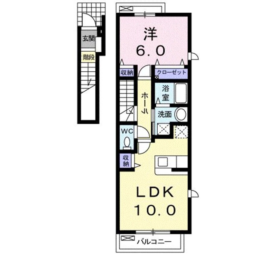 間取図 プロムナード唐津B