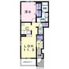 ロック フィールド 1LDKの間取り
