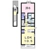 マーベラスⅢ 1LDKの間取り