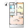 宝悠ハイム 1LDKの間取り