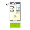 グレイスシャトー 1Kの間取り