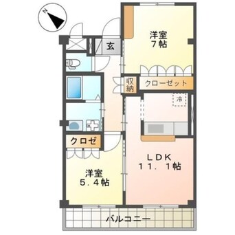 間取図 マインヒルズ弐番館