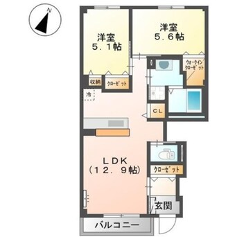 間取図 アストリア唐津Ⅰ