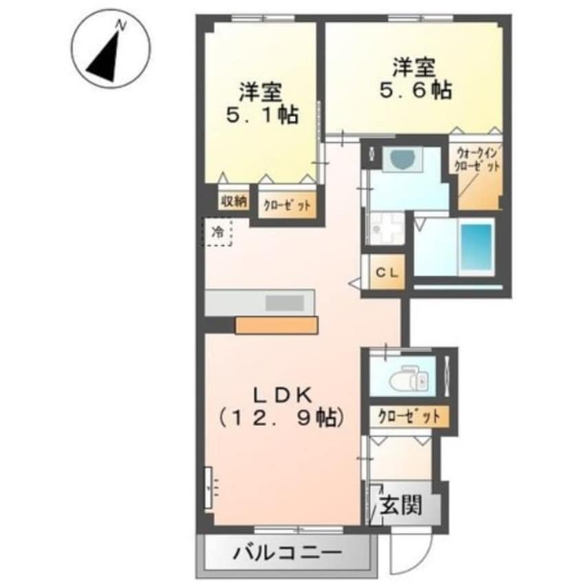 間取図 アストリア唐津Ⅰ