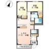 アストリア唐津Ⅰ 2LDKの間取り
