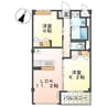 アストリア唐津Ⅱ 2LDKの間取り