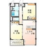 アストリア唐津Ⅱ 2LDKの間取り
