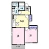 クレメントC 2DKの間取り