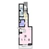 ジュネス原Ⅱ C 1Rの間取り