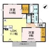 GRAZIO 2LDKの間取り