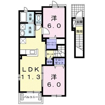 間取図 グッドラックフィールド２番館