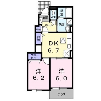 間取図 グッドラックフィールド２番館