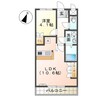 ウエストヒルズ 1LDKの間取り