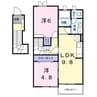 クレメントD 2LDKの間取り