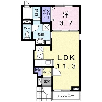 間取図 メビウス鏡Ⅳ番館