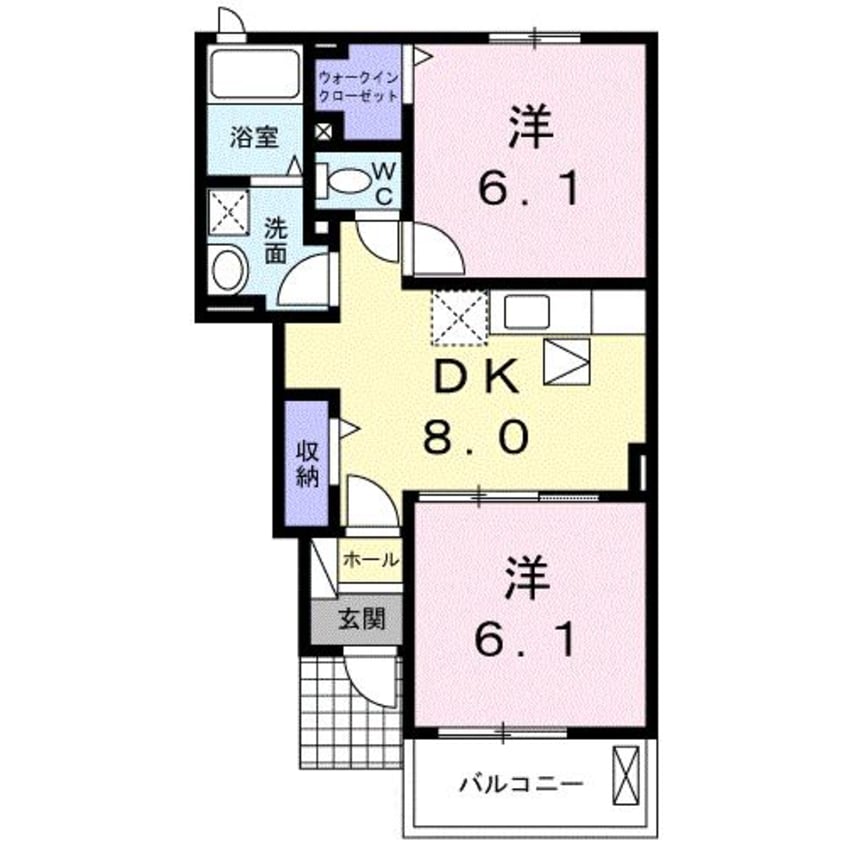 間取図 リーヴァ パルコ Ⅰ