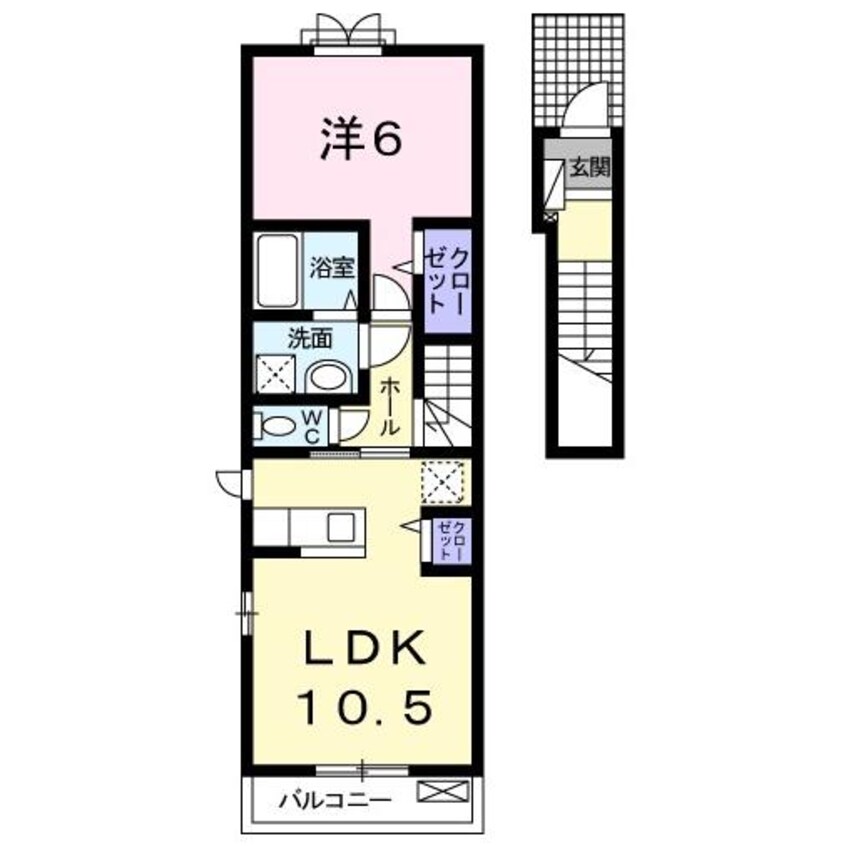 間取図 セントポーンズ唐津A